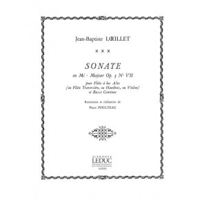 Jean-Baptiste Loeillet de Gand: Sonate Op.3, No.7 in E flat major (Flute & Continuo)