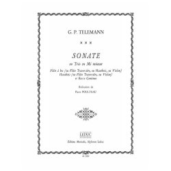 Georg Philipp Telemann: Sonata en Trio in E minor (Trio - Mixed)