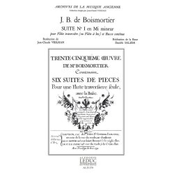 Joseph Bodin de Boismortier: Suite No.1 in E minor (Flute & Continuo)