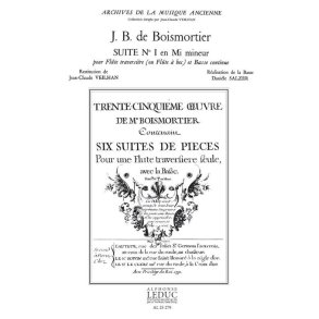 Joseph Bodin de Boismortier: Suite No.1 in E minor (Flute & Continuo)