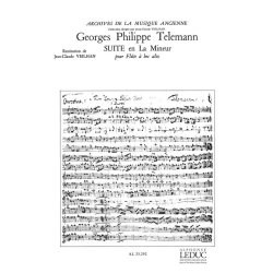 Georg Philipp Telemann: Suite in A minor (Recorder & other Instruments)