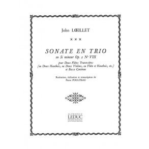 Jean-Baptiste Loeillet de Gand: Sonate en Trio Op.2, No.8 in B minor (Flutes 2 & Piano)