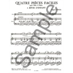 Eug&egrave;ne Bozza: 4 Pi&egrave;ces faciles (Flute & Piano)