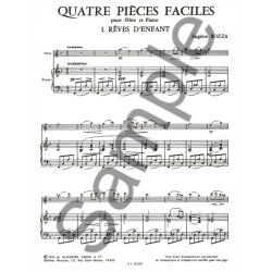 Eug&egrave;ne Bozza: 4 Pi&egrave;ces faciles (Flute & Piano)