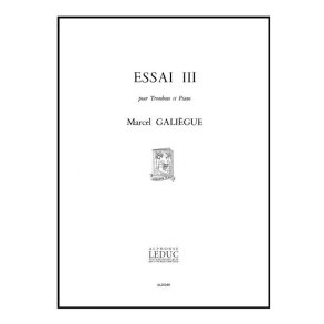 Galiegue Essai 3 Trombone & Piano Book
