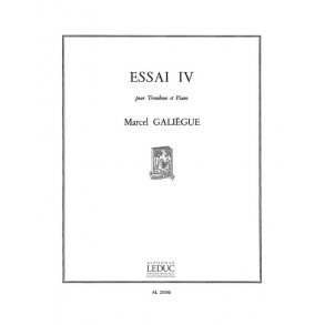 Galiegue Essai 4 Trombone & Piano Book