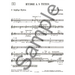 Alain Louvier: L'Hydre &agrave; cinq T&ecirc;tes (Saxophone-Alto & Piano)