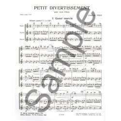 Jindrich Feld: Petit Divertissement (Flutes 3)