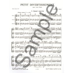 Jindrich Feld: Petit Divertissement (Flutes 3)