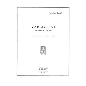 Jeanine Rueff: Variazioni (Clarinet & Piano)