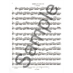 Johann Sebastian Bach: 6 Suites Vol.1 for Treble Recorder Solo