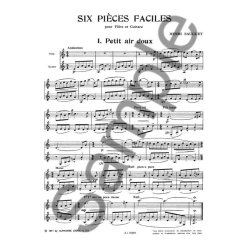 Henri-Pierre Sauguet: 6 Pi&egrave;ces faciles (Flute & Guitar)