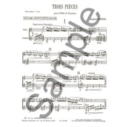 Eug&egrave;ne Bozza: 3 Pi&egrave;ces (Flute & Guitar)