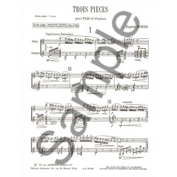 Eug&egrave;ne Bozza: 3 Pi&egrave;ces (Flute & Guitar)