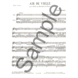 Eug&egrave;ne Bozza: Air de Vielle (Flute & Piano)