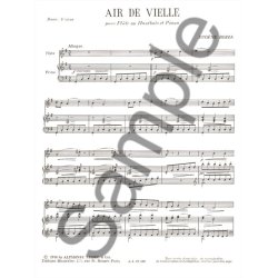 Eug&egrave;ne Bozza: Air de Vielle (Flute & Piano)