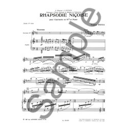 Eug&egrave;ne Bozza: Rapsodie ni&ccedil;oise Op.13 (Clarinet & Piano)
