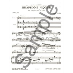 Eug&egrave;ne Bozza: Rapsodie ni&ccedil;oise Op.13 (Clarinet & Piano)