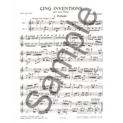 Jindrich Feld: 5 Inventions (Flutes 2)