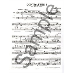 Eug&egrave;ne Bozza: Contrastes I (Flute & Bassoon)