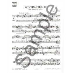 Eug&egrave;ne Bozza: Contrastes III (Clarinet & Bassoon)