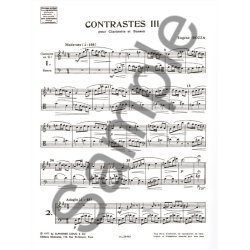 Eug&egrave;ne Bozza: Contrastes III (Clarinet & Bassoon)