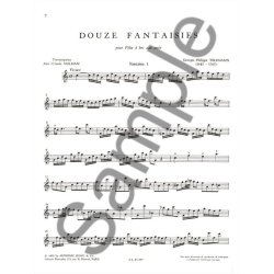 Georg Philipp Telemann: 12 Fantaisies (Recorder solo)