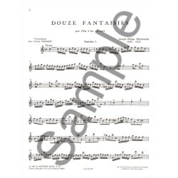 Georg Philipp Telemann: 12 Fantaisies (Recorder solo)