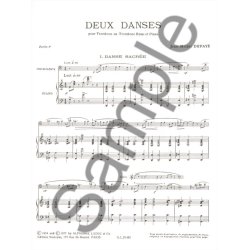 Jean-Michel Defaye: Deux Danses For Bass Trombone And Piano