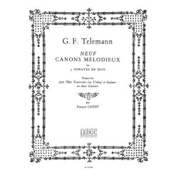 Georg Philipp Telemann: 9 Canons m&eacute;lodieux (Flute & Guitar)