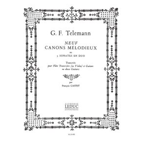 Georg Philipp Telemann: 9 Canons mélodieux (Flute & Guitar)