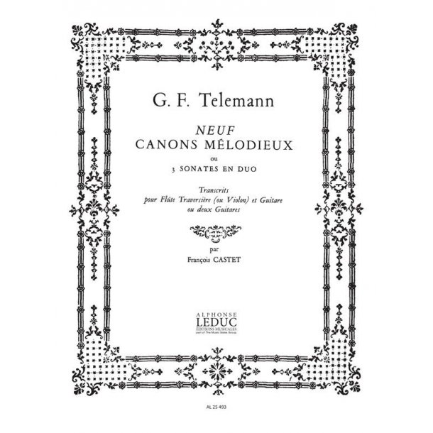 Georg Philipp Telemann: 9 Canons m&eacute;lodieux (Flute & Guitar)