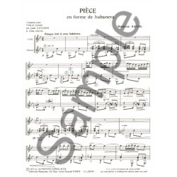 Maurice Ravel: Pi&egrave;ce en Forme de Haba&ntilde;era (Flute and Guitar)