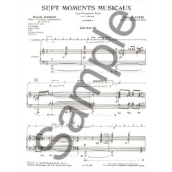 Marcel & Fran&ccedil;ois Jorand M.& Dupin F.: 7 Moments musicaux Vol.4: Carnaval (Percussion(s) & Piano)