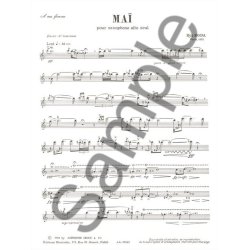 Ryo Noda: Ma&iuml; (Alto Saxophone)