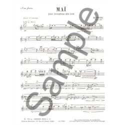 Ryo Noda: Ma&iuml; (Alto Saxophone)