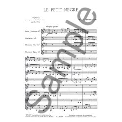 Claude Achille Debussy: Le Petit N&egrave;gre (Clarinets 4)