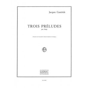 Jacques Castérède: 3 Préludes (Harp solo)