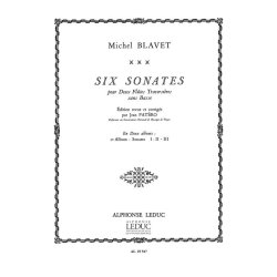 Michel Blavet: 6 Sonates Vol.1: No.1 - No.3 (Flutes 2)