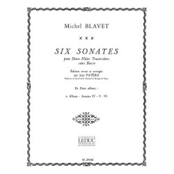 Michel Blavet: 6 Sonates Vol.2: No.4 - No.6 (Flutes 2)