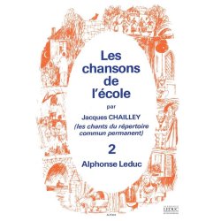 Chailley Chansons De L'ecole Vol 2 Voice Or Recorder & Percussion Bk