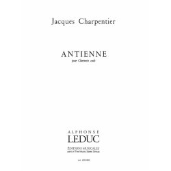 Jacques Charpentier: Antienne (Clarinet solo)