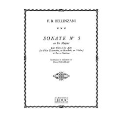 Paolo Benedetto Bellinzani: Sonata Op.3, No.5 in F major (Recorder & Continuo)