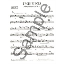 Eug&egrave;ne Bozza: 3 Pi&egrave;ces (Flutes 4)