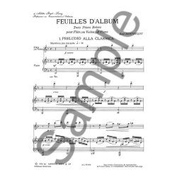 Ren&eacute; Berthelot: Feuillets d'Album (Flute & Piano)