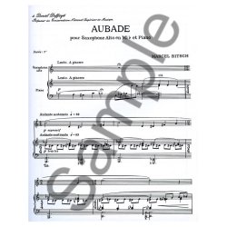 Marcel Bitsch: Aubade (Saxophone-Alto & Piano)