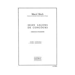 Bitsch 16 Lecons De Concours Exercices D'harmonie Vol 2 Realisations