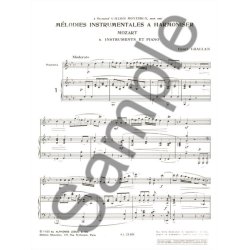 Challan Melodies Instrumentales A Harmoniser 6 Mozart Inst & Piano Bk