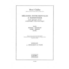 Challan H. Melodies Instrumentales A Harmoniser Volume 9 Schumann Book