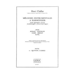 Challan Melodies Instrumentales A Harmoniser Vol 17 Ravel Str 4tet Bk